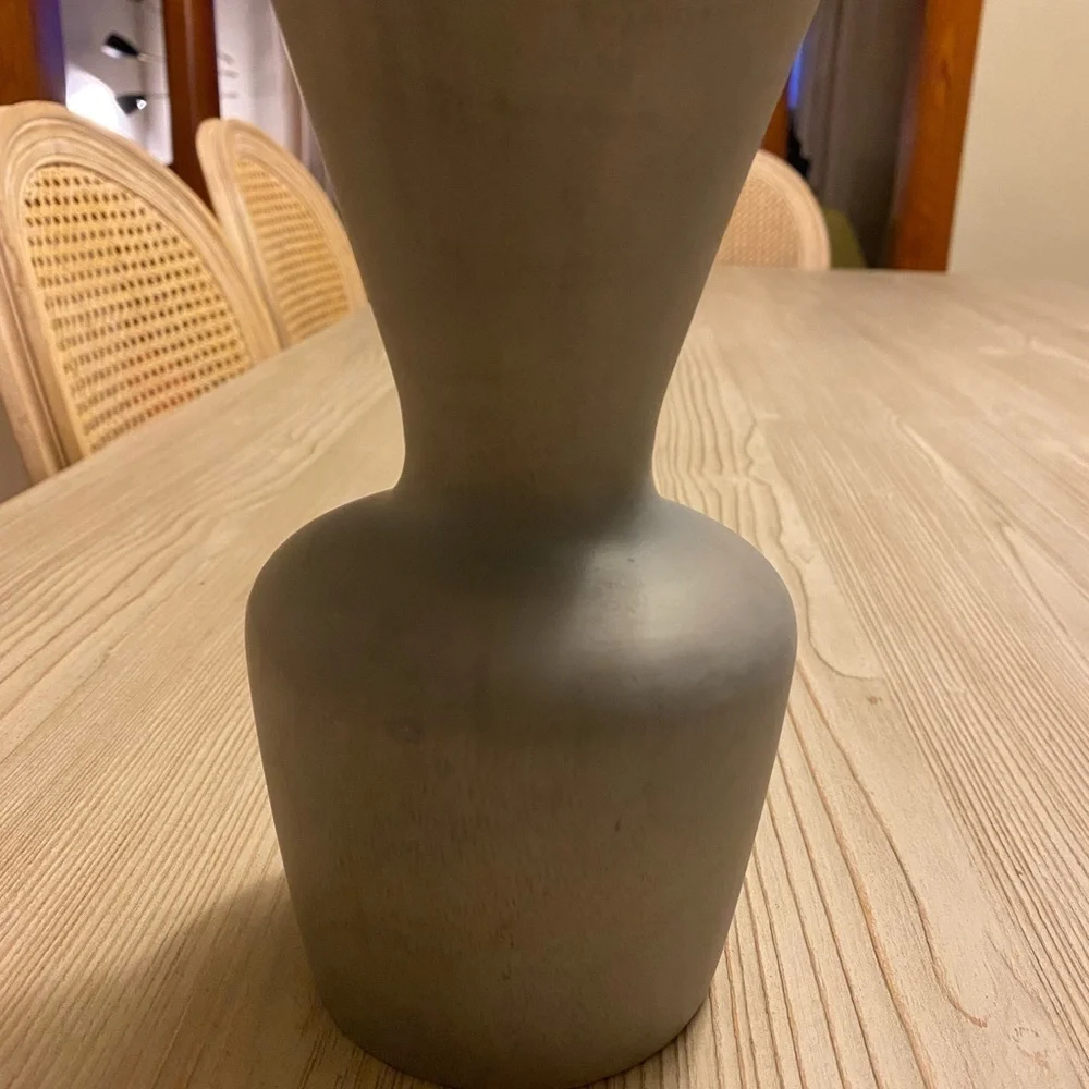 Anthropologie Sequoia Wood Pillar Candle Holder